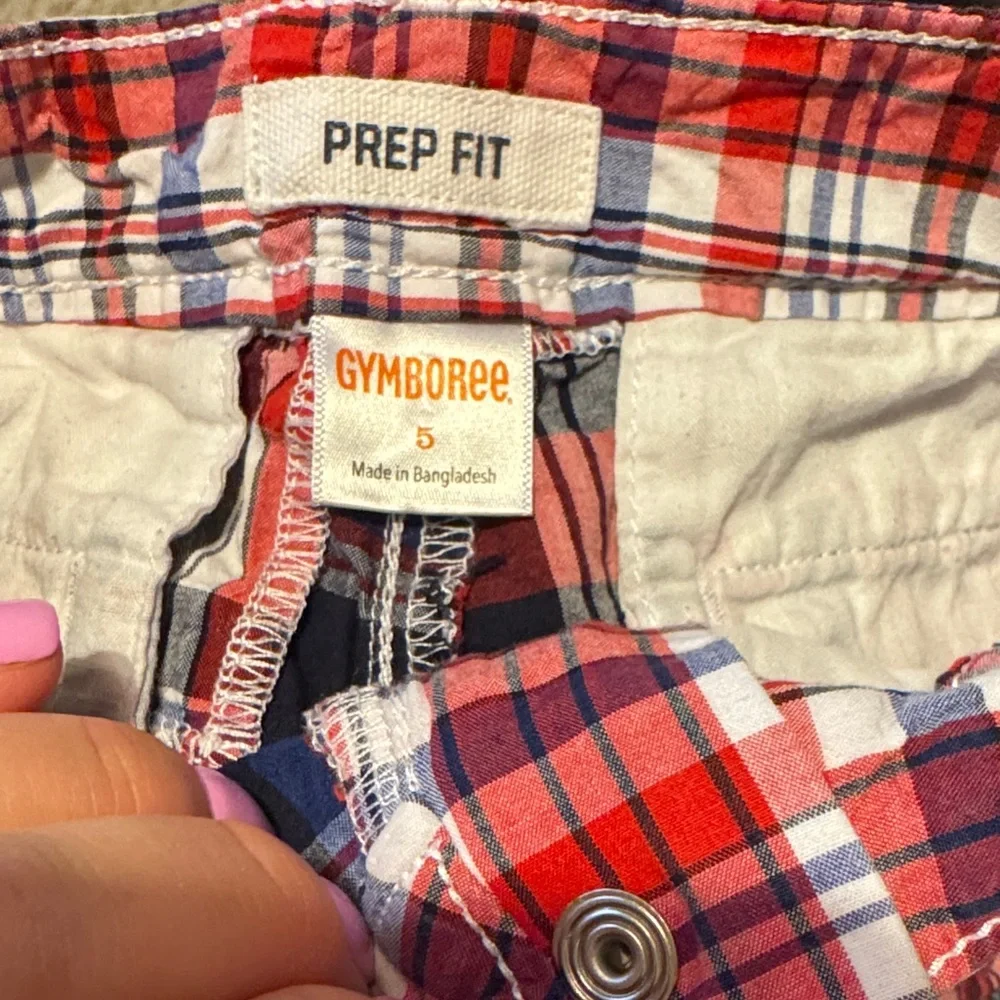 Gymboree Kids Plaid Shorts - Red, Blue, White